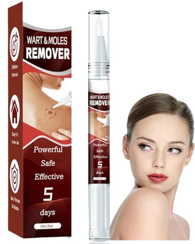Wart Remover Pen,Mole and Wart Removal Pen,Dark Spots Treatments Mole Wa/rt Remover for Face,Liquid Pe/n Stops Regrowth Skin Care,Easy Removal P/en,Wa/rt Remov/ers for Sk/in Type,Verruca Treatments
