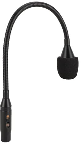 EBTOOLS Professionelles Moving Coil Schwanenhalsmikrofon mit Metallschlauch -XLR -Verbindung für DJ Bühne und Studio Gebrauch