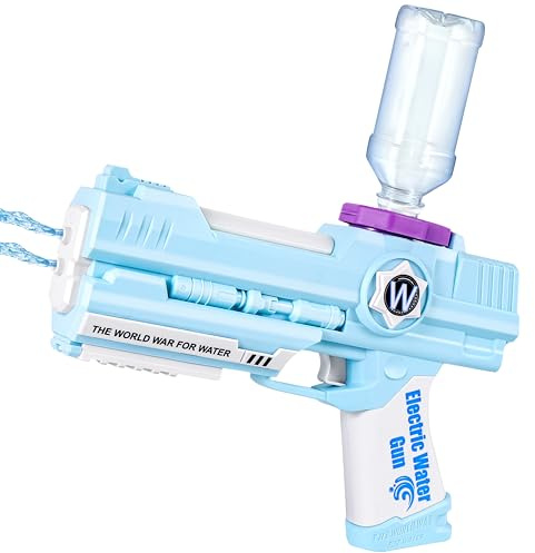Electric Water Gun, Ultimate Battle Blaster Water Guns with Dual Nozzles High Capacity Automatic Squirt Guns Summer Outdoor Beach Swimming Pool Party Toy for Adult Kids
