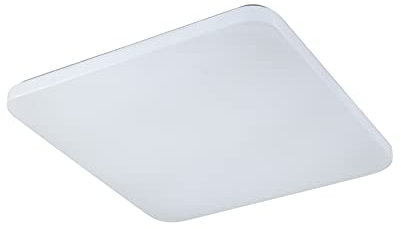 Mantra Iluminación. Modelo QUATRO II. Plafón de techo cuadrado de 50 cm en color blanco. Fuente de luz LED de 60W 5000K 4000Lm