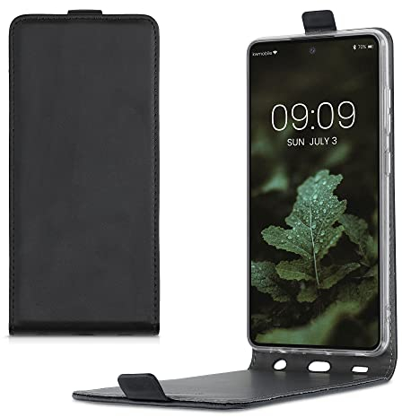 kwmobile Schutzhülle kompatibel mit Samsung Galaxy A52 / A52 5G / A52s 5G - Hülle Handy - Flip Case Handyhülle Schwarz