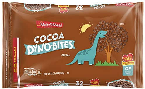Malt-O-Meal Cocoa Dyno Bites Breakfast Cereal, Gluten Free, 32 oz Bag