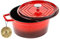 Laguiole - Schmortopf aus Gusseisen, emailliert, rund, 26 cm, Rot, 4,8 l