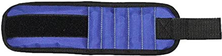 5 Abschnitte Handgelenkschlaufe Magnetische tragbare Werkzeugtasche mit Magneten Elektriker-Armband for Halten von Schrauben Bohrer(Blue)