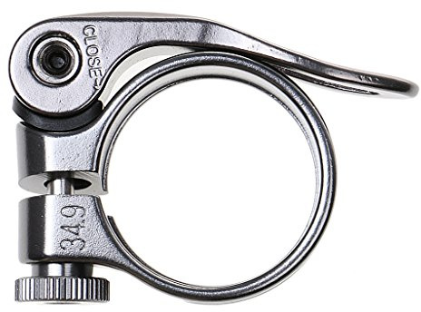 Tiuimk Original Risk Leichte Aluminiumlegierung Schnellspanner Sattelstützenklemme – Titanfarbe – 34,9 mm