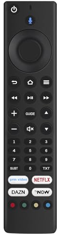 VINABTY Fire Ersatz Sprachfernbedienung ald187r fit for Grundig Vision 6, Vision 7, Vision 8 Series TV 50VOE71 55VAE70 55VAE80 55VLO8599 55VLX7010 65VAE70 65VAE80 65VLO8589 65VLO8599 65VLX7010