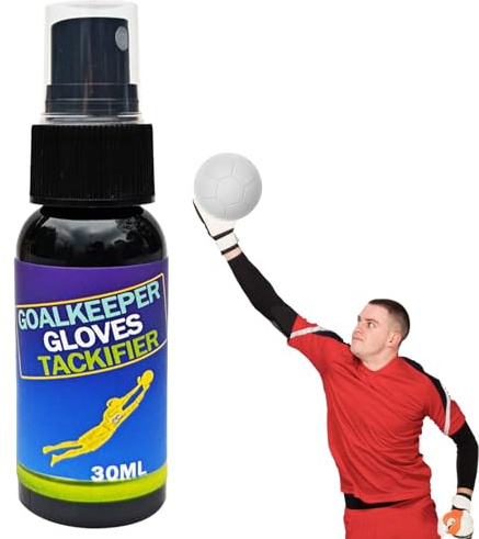 Grip Spray Für Torwarthandschuhe,Antislip Sticky Spray Für Handschuhe,Football Torwarthandschuh-Spray,30ML Torwarthandschuh Grip Spray,Football Grip Spray Für Torwarthandschuhe (Schwarze Flasche)