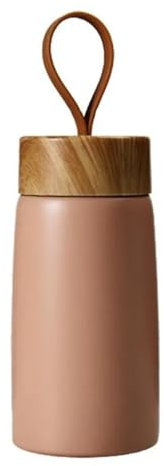 FVCTGHZ Isolierte Kaffeetasse aus 304 Edelstahl, Wasser-Thermoskanne, Isolierflasche, Mini-Wasserflasche, tragbarer Reisebecher, Thermobecher(Pink)