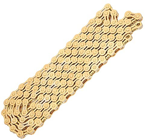 ZAWELIYO 8 Speed Semi Hollow Bicycle Chain 116 Links Half Hollow Lightweight Bicycle Chains for Road Bike 1/2x11/128