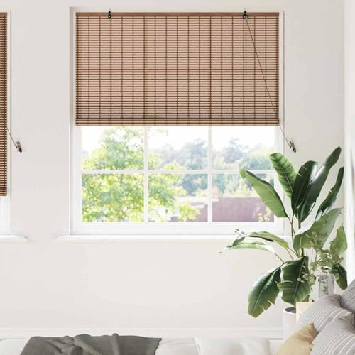 Gecheer Tende e Tapparelle per Finestre Marrone 150 x 220 cm BambùTapparelle bambù
