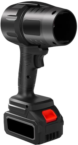 Risegun Mini Akku Laubbläser, Turbo Gebläse Akku Mit 1300mah Akkus, Stufenlose Drehzahlregelung Staubreiniger, Tragbarer LuftbläSer Zum Stauben, Autoreinigung und Wasserabblasen, Gartenreinigung