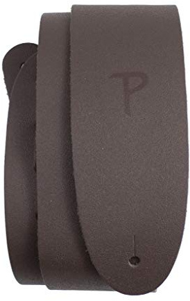 Perri's Leathers Ltd. - Gitarrrem - Enkelt läder - Brun - Justerbar - För Akustiska/Elgitarrer - Tillverkad i Kanada (B25-184)