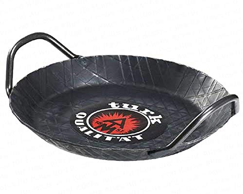 Turk 65916 Servierpfanne mit zwei Griffen, 16 cm, Eisen, schwarz
