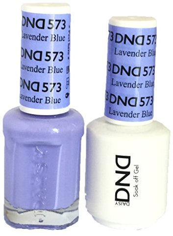 DND DAISY DUO (GEL POLISH & MATCHING NAIL LACQUER) - 573 - LAVENDER BLUE 15ML BOTTLES