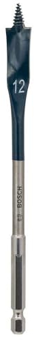 Bosch Professional Flachfräsbohrer (für Weich- und Hartholz, Durchmesser: 12 mm)