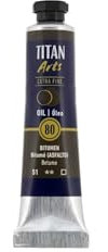 ÓLEO BITUME (ASFALTO) TITAN Extrafino 6 - 20ml. Nº 80