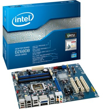 INTEL BOXDZ68DB ATX LGA1155 MB Box - Tarjeta de Memoria RAM (4 x DIMM DDR3 133, 1 x PICex16, 3 x Sata3/GB, 2 x Sata 6/GB, Raid 0, 1, 5, 10, 1394A)