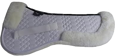 Engel Reitsport | SAKIS2 | Sattelkissen mit echtem Merino Lammfell | mit Fellrand vorne und hinten |