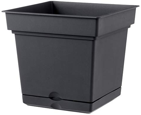 TERAPLAST 28111047005 Pflanztopf für Garten, Anthrazit