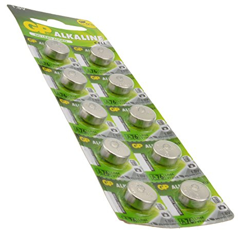 kenable GP Alcalin Pile Batterie LR44 a76 V13GA PX76A AG13 1,5v [10 Paquet de]