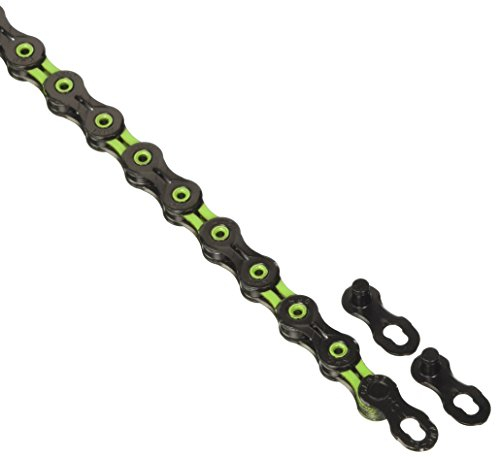 KMC Fahrradkette X11sl DLC 11-FA, schwarz/Grün, One Size