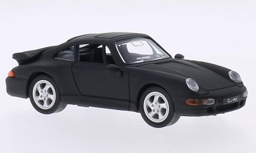 Porsche 911 (993) Turbo, matt-schwarz, 1996, Modellauto, Fertigmodell, Lucky Die Cast 1:43