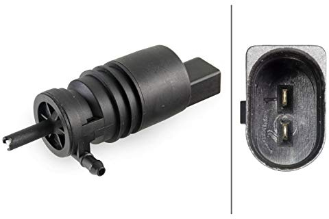 HELLA 8TW 006 848-041 Bomba de agua de lavado, lavado de parabrisas - 12V - eléctrico - Monobomba