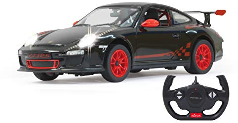 JAMARA Porsche GT3 RS 1:14 2,4GHz - offiziell lizenziert, ca 1 Std. Fahrzeit bei 11 Km/h, LED, Perfekt nachgebildete Details, detaillierter Innenraum,hochwertige Verarbeitung