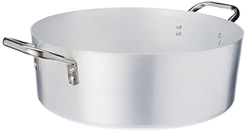 - Pentole Agnelli - Cacerola Baja de Aluminio - INOX con 2 Asas