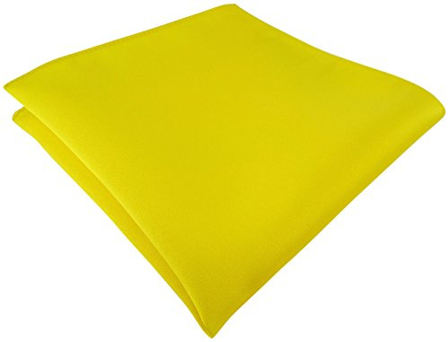 TigerTie Satin Einstecktuch einfarbig Uni - Tuch Polyester - Größe 26 x 26 cm