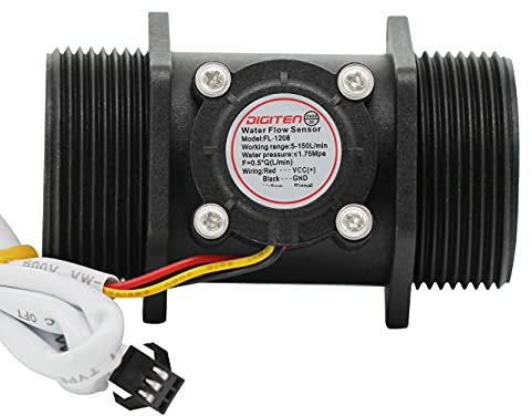 DIGITEN G1-1/2 1.5 Water Flow Hall Sensor Switch Meter Flowmeter Control 10-150L/min