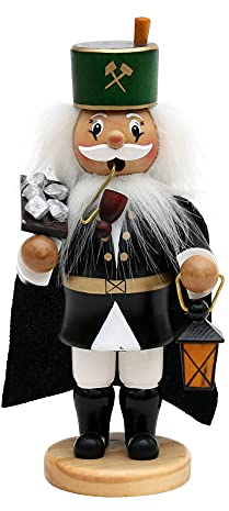 Räuchermann als Bergmann mit Erzbrett und Umhang, ca. 17 cm