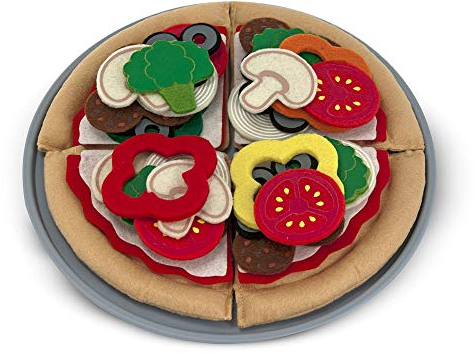 Melissa & Doug Felt Play Food Pizza Set, 29 x 29 x 3 cm