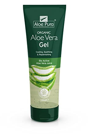 Aloe Pura, Organic Aloe Vera Gel, Natural, Vegan, Cruelty Free, Paraben & SLS Free, Cooling, Soothing, 100ml