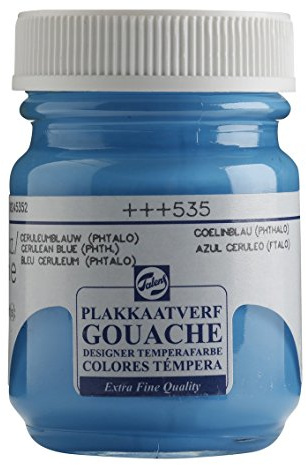 Talens - Vernice per Gouache, colore: blu ceruleano