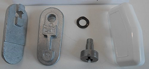 1 x Original SI Siegenia Beschlag Ersatzteil Schwinge Wippe Reparatur Set Kippriegel+ 2 Wasserlochkapen