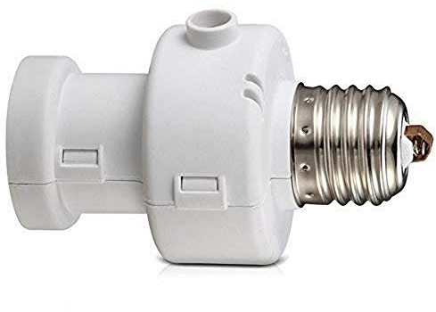 Maclean MCE21 W Portalampada con Sensore Crepuscolare Lampadine Bulba Sicurezza Risparmio Energetico E 27 100W