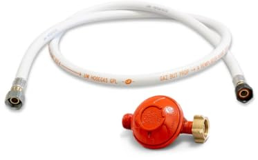 PROWELTEK – Kit Connexion Gaz Propane 13kg Complet NF : Détendeur 37 mbar à Vis Limiteur de Débit + Tuyau Flexible 1.50m (Raccords G1/2) – Sécurité Installation Plaque/Chauffage/Barbecue