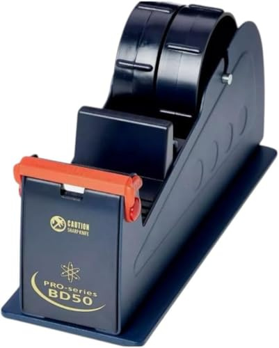 Pro-Series BD50 Heavy-Duty Bench Tape Dispenser, Industrial-Grade, Durable, Multi-Roll Capacity, Reliable for High-Volume Packaging