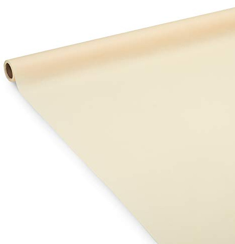 Surlys Tovaglia di carta Airlaid color champagne, morbida al tatto, 55 g/m², certificata FSC®, rotolo da 1,20 m x 25 m