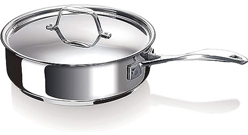 Bekaline 12065264 Chef Sauteuse + Couvercle en acier inoxydable 24 cm