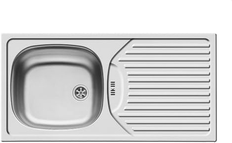 Pyramis CA1 Einbauspüle Edelstahl, Leinenstruktur, 100123604