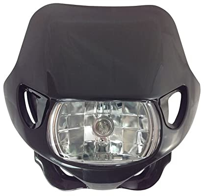 Alchemy Parts Motorrad Scheinwerfer 12V/35W für Streetfighter Projekt Bikes