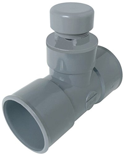 té pvc - anti-vide - femelle / femelle - diamètre 40 mm - nicoll atvh