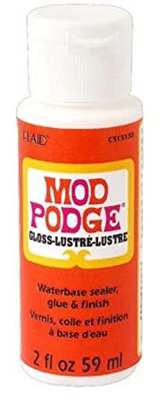 Mod Podge Gloss Water Base sigillante/Colla e Finitura, Bianco, 56,7 Gram, Materiale Sintetico, White, 3.4 x 3.4 x 10 cm