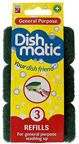 Dishmatic General Purpose Refills, 3 Pack