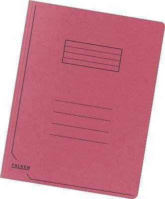 Falken 80001357 Einschlagmappe, Manilakarton für A4, 350g/qm, rot