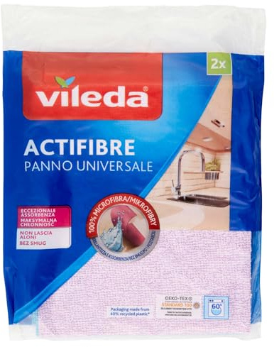 Vileda Reinigungstuch Actifibre Microfibre für alle Oberflächen 2PZ