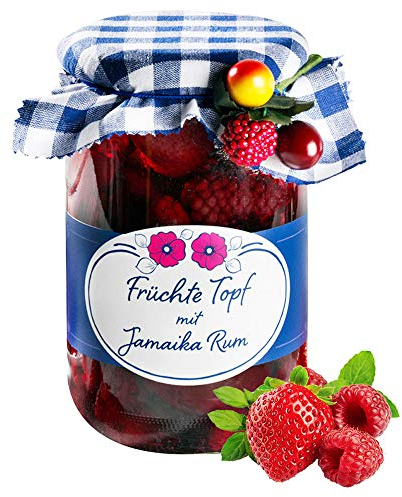 Großer Früchtetopf mit Jamaika Rum, mit Gartenfrüchten der Saison (725 g)