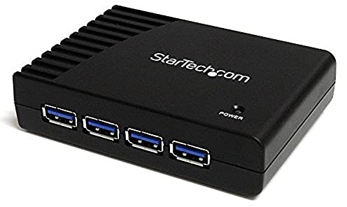 StarTech Hub USB 3.0 4 Ports SuperSpeed 5Gbps - Noir (ST4300USB3EU) | Station d'accueil, dock, Concentrateur, Transfert, Format bureau compact